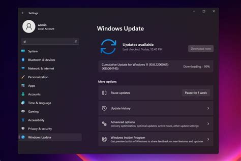 Windows 11 Update Insider Gambaran