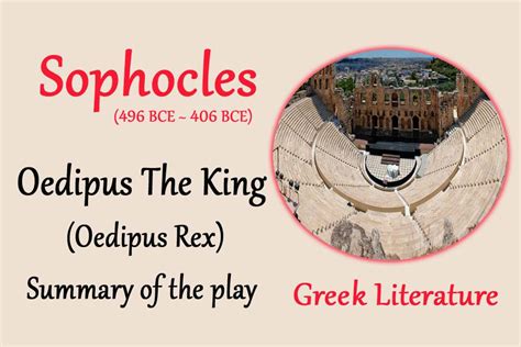 summary of oedipus the king oedipus rex literary english