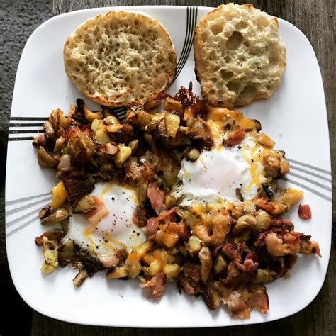Cheat Day Breakfast Hash And Eggs Rbreakfast