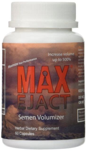 Max Ejact Semen Volumizer Increase Your Semen Volume Up To 500 For Sale