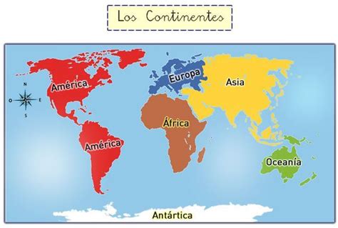 ¿cuántos Continentes Y Océanos Existen Apréndelo En Este Tema