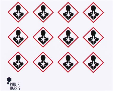 GP00053374 Philip Harris Hazard Warning Labels Carcinogenic GHS08