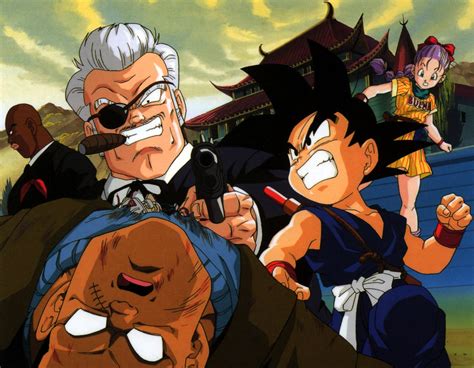 The way to the strongest,1 is the 17th japanese animated feature film based on the dragon ball manga, following the first three dragon ball films and, at the time, thirteen dragon ball z films. Goku, Hatchan, and Bulma vs Commander Red and Staff Officer Black (Red Ribbon Army) | Dragon ...