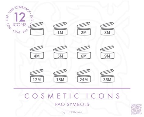 Pao Symbol Line Icons Pack Svg Minimalist Packaging Icon Etsy
