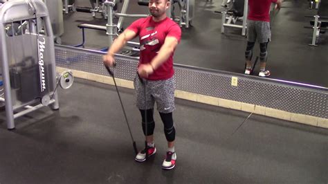 Standing Resistance Band Front Raise Youtube