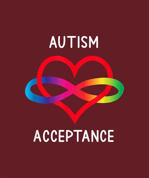 Autism Pro Acceptance Infinity Symbol For Neurodiversity Digital Art By