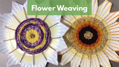 Paper Plate Flower Weaving Arts And Crafts For Kids Youtube