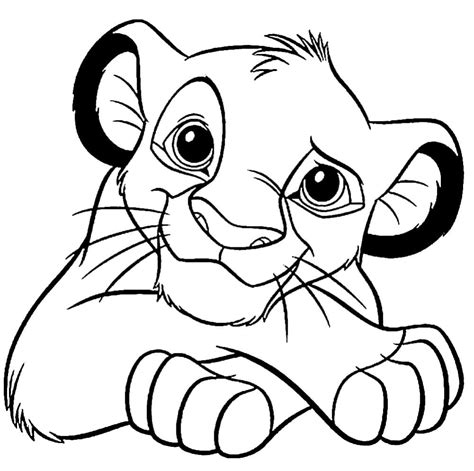Dibujos de El Rey León para colorear imágenes para imprimir gratis Lion coloriage