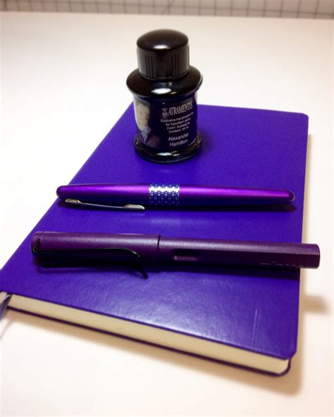 I Finally Bought A Purple Ink To Use With My Purple Pens In My New