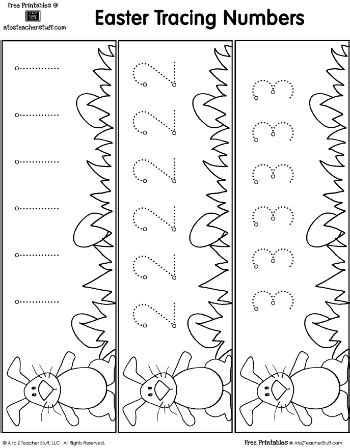 By becoming a patron, you'll instantly unlock access to 764 exclusive posts. Bunny Number Tracing | A to Z Teacher Stuff Printable Pages and Worksheets (With images ...