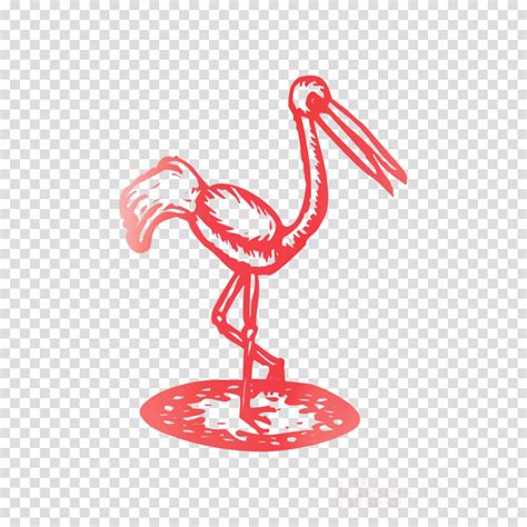 Flamingo Cartoon Clipart Flamingo Bird Stork Transparent Clip Art