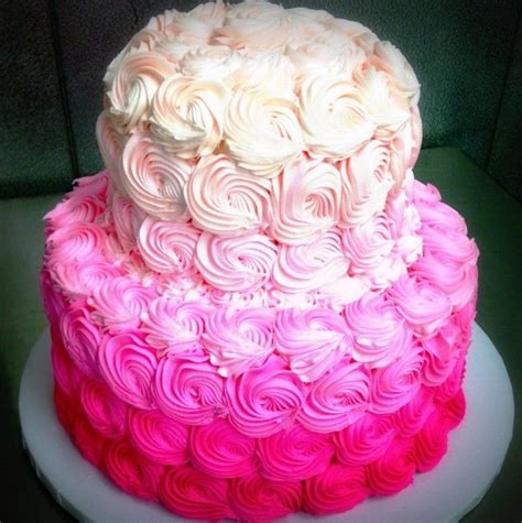 Rosette Covered Party Cake — Trefzger S Bakery Pretty Birthday Cakes Cake Yellow Wedding Cake