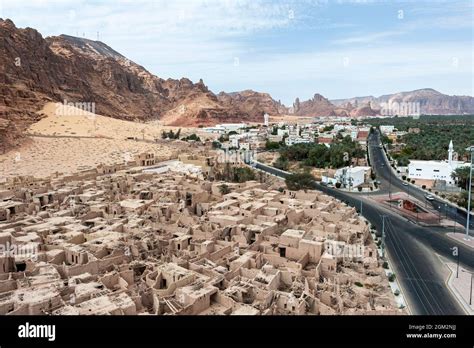 The Ancient Ruins Of Alula City In The Medina Region Of Saudi Arabia