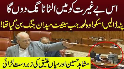 Extreme Fight Between Mushahid Ullah Khan And Mian Ateeq In Senate