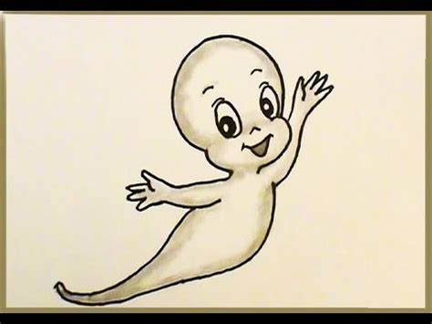 All you'll need is a pencil, an eraser, and a sheet of paper. Draw CASPER the FRIENDLY GHOST! SUPER EASY Lesson! - YouTube