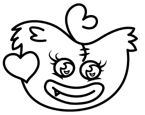 Huggy Wuggy and Kissy Missy Coloring Page - Free Printable Coloring