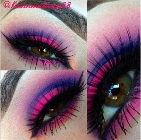 Hot Pinks And Purples Eye Makeup Art Love Makeup Artistry Makeup