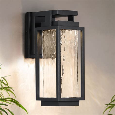 Two If By Sea 18 Inch Led Outdoor Wall Light In Black 3000k By Modern
