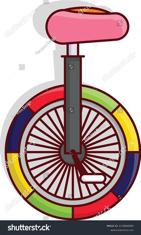 Unicycle Vector Illustration On Transparent Backgroundpremium Stock