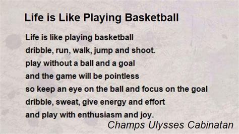 Basketball Cinquain Poems
