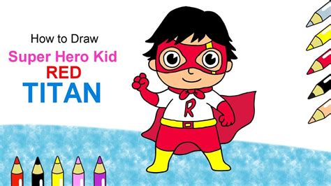 In ryan pirate adventure cartoon, when gus attempts to retrieve the treasure chest, a shark comes. How to Draw Super Hero Kid Red Titan - Ryan Toys Review ...