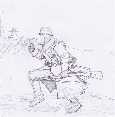 Wehrmacht Soldier Running By Bidass On Deviantart