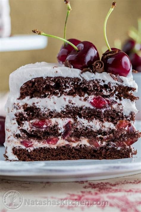 Dark Chocolate Cherry Cake Recipe