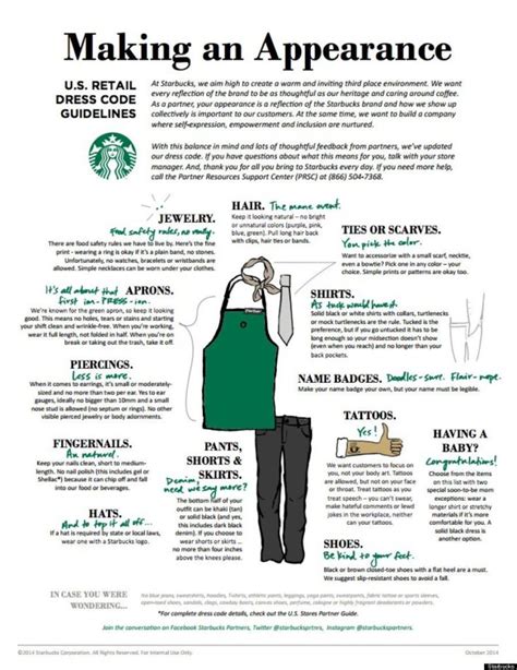 Starbucks Employee Dress Code Starbucks To Finally Let Employees Show