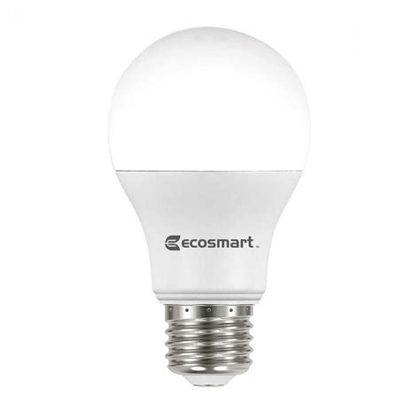 They are the cheapest led smart bulbs from home depot. EcoSmart 60-Watt Equivalent A19 Non-Dimmable LED Light ...