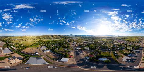 360° view of Aerial 360 equierctangular photo Raton New Mexico USA