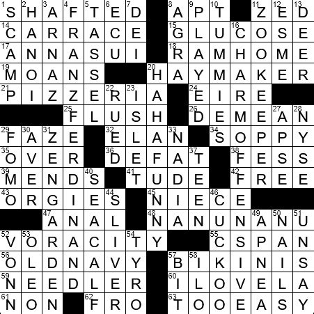 Take a glimpse at july 06 2021 answers. 0630-17 New York Times Crossword Answers 30 Jun 17, Friday ...
