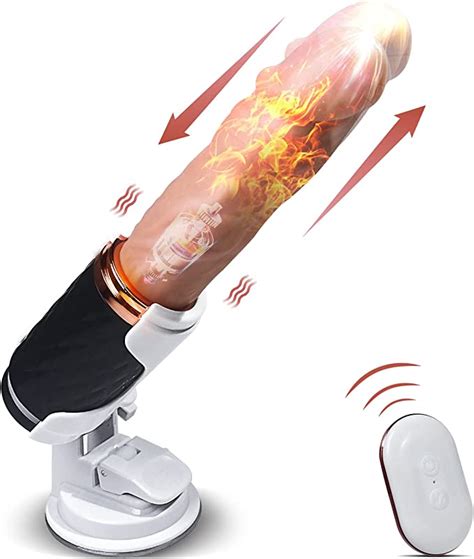 Realistic Thrusting Dildo Vibrator With Handle And Sucker Wireless Telescopic Vibrating Penis