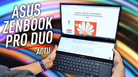 Un Pc Portable Avec Deux écrans 4k Asus Zenbook Pro Duo Youtube