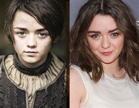 Maisie Williams As Arya Stark From Game Of Thrones Stars In And Out Of
