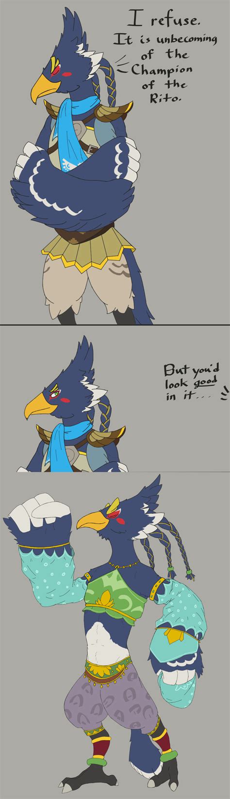 In The End Clothes Don’t Make Revali Look Good Revali Makes Clothes Look Good The Legend Of