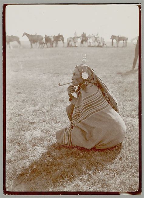 Fool Dance Assiniboine Or Atsina 1906 Warrior With Mask On Back Of