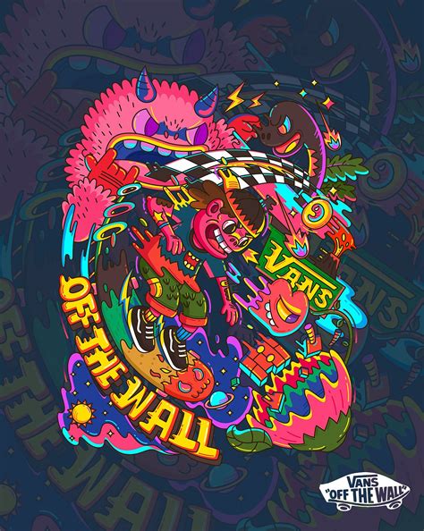 Shopping for the latest in skateboarding gear? VANS OFF THE WALL|插画|涂鸦/潮流|陈嘛鸡 - 原创作品 - 站酷 (ZCOOL) | Cool ...