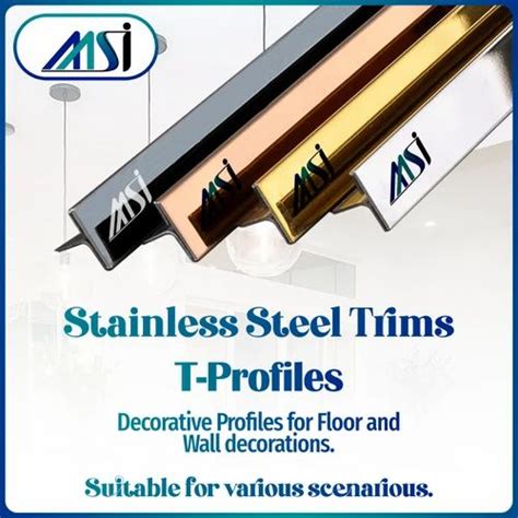 Stainless Steel Decorative SS304 PVD Ti Coated Profiles U J C T