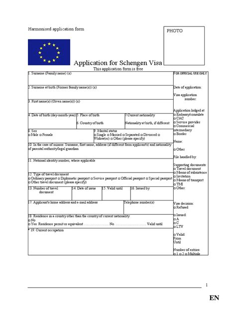 Schengen Visa Application Form Hungary Travel Visa Passport