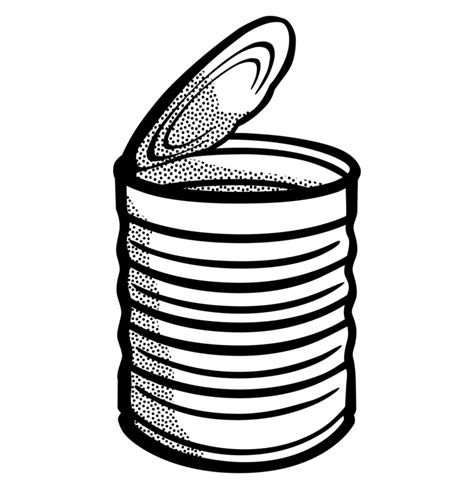 Canned Food Svg Tin Can Clipart Tin Can 4 Svg Eps Can Svg Dxf Cut