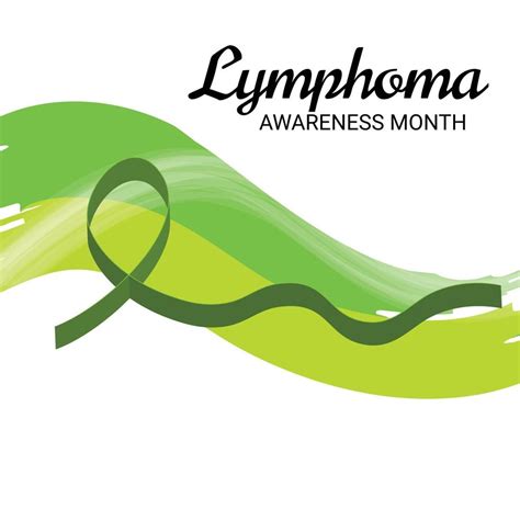 Vector Illustration Of A Background For Lymphoma Awareness Month