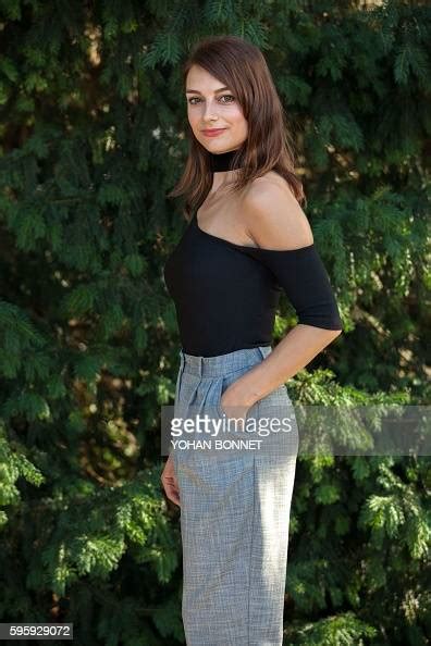 Canadian Actress Sophie Desmarais Poses During A Photocall Of The