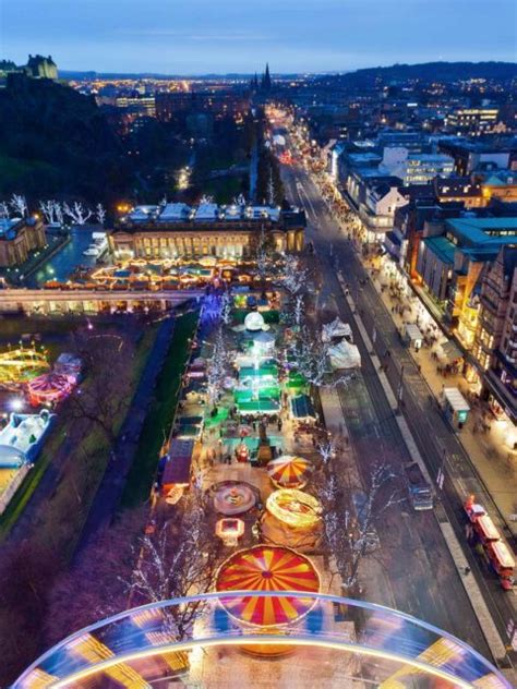 Edinburgh Christmas Market Bing Wallpaper Download