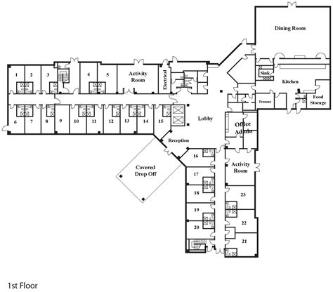 Small Nursing Home Floor Plans Home Plan