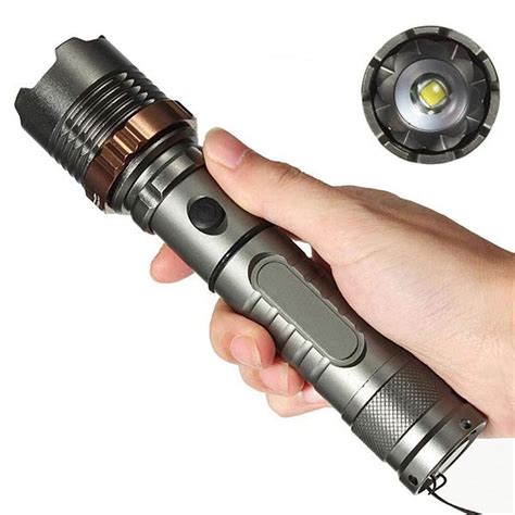 2000 High Lumens Ultra Bright Flashlight Usb Rechargeable Led Handheld