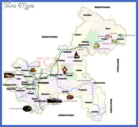 Chongqing Map Tourist Attractions
