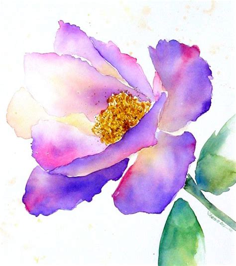 Download the perfect watercolor flower pictures. This Watercolor Tree Painting uses emphasis on the sky and line with the tree branches it is so ...