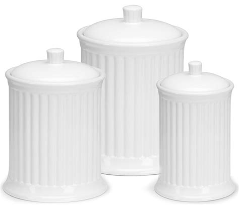 Darjeeling first flush, white tea from scotland, grands crus of japanese green tea, blue tea oolong from new zealand, black tea from ceylon, chinese yellow tea, red tea rooibos without theine, theine free herbal tea & fruits tea, maté. OmniWare Simsbury White Stoneware Canister, Set of 3 ...