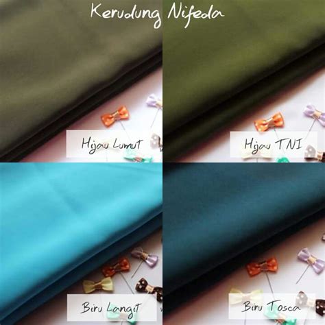 Online / offline kain pasang tenun terbesar lokasi: KERUDUNG DAN KAIN WOLFIS NIFEDA: Katalog Warna Kain Wolfis ...