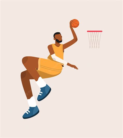Premium Vector Basketball Player Jumping To Illustration